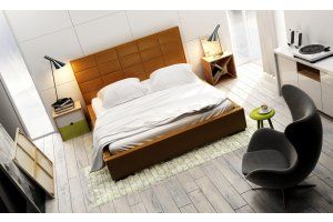 Łóżko tapicerowane New Design Quaddro Midi