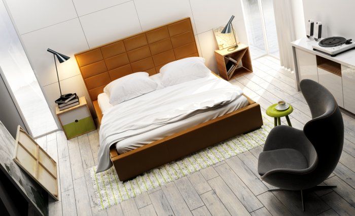 Łóżko tapicerowane New Design Quaddro Midi