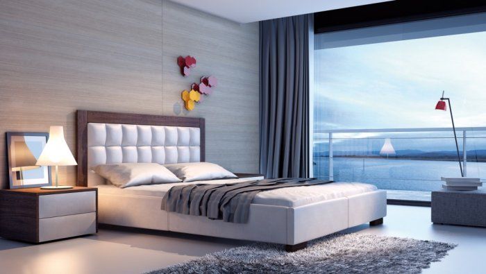Łóżko tapicerowane New Design Azurro