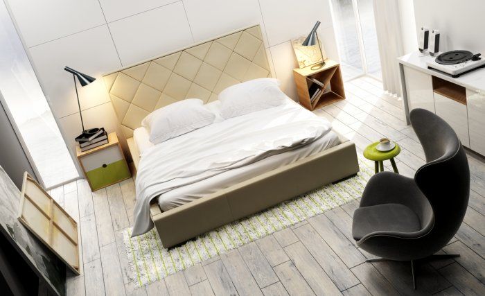 Łóżko tapicerowane New Design Quaddro Caro